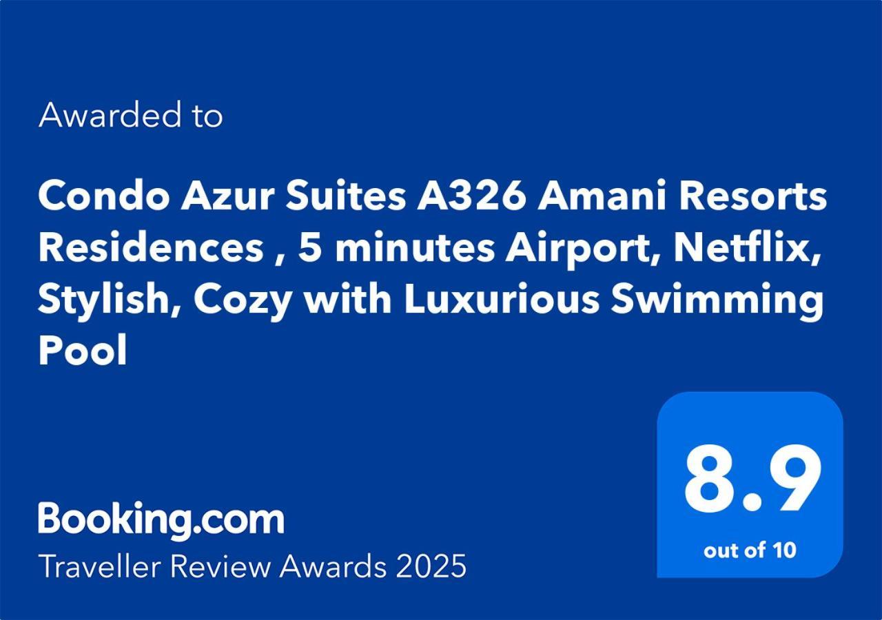 Condo Azur Suites A326 Amani Resorts Residences , 5 Minutes Airport, Netflix, Stylish, Cozy With Luxurious Swimming Pool 막탄 외부 사진